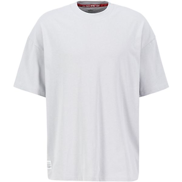 Alpha  T-Shirt Logo Back Print T - pastel grey günstig online kaufen
