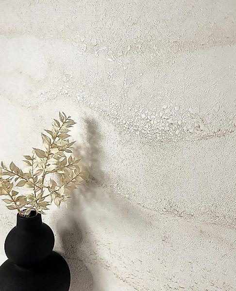 Newroom Vliestapete, Creme Tapete Modern Stein - Steintapete Steinoptik Wei günstig online kaufen