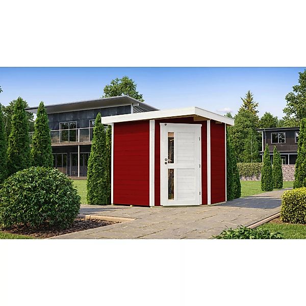 Weka Holz-Gartenhaus Gartenhaus 229 Flachdach Lackiert 244 cm günstig online kaufen