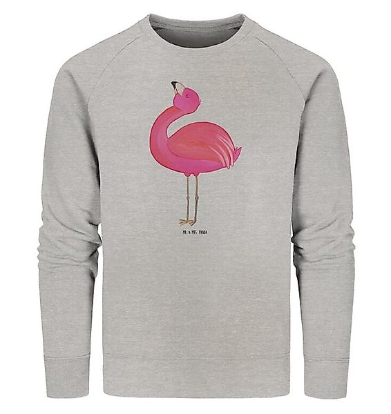Mr. & Mrs. Panda Longpullover Flamingo Stolz Größe XL - Heather Grey - Gesc günstig online kaufen