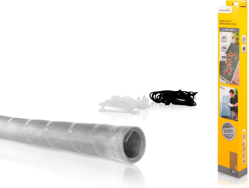 Schellenberg Lichtschacht-Abdeckung Rolle 50 cm x 125 cm Edelstahl günstig online kaufen