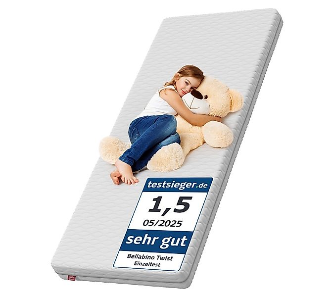 Kindermatratze Twist 90x190 cm, Bellabino, 11 cm hoch, Härtegrad H2, Kaltsc günstig online kaufen