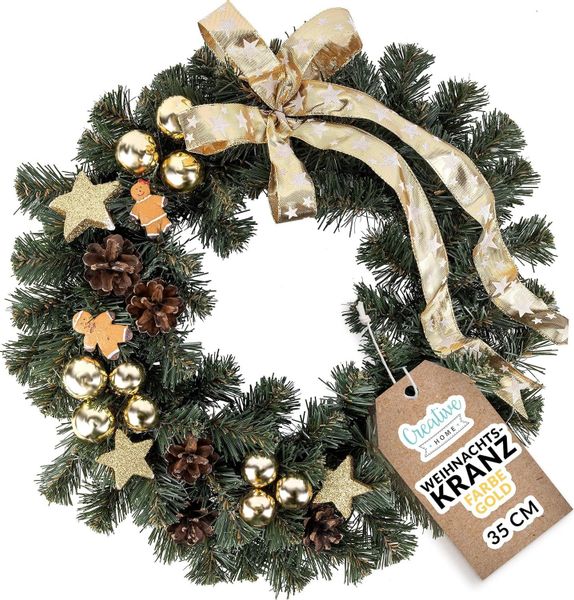 Kunstkranz Weihnachtskranz Türkranz Weihnachten Künstlich Durchmesser günstig online kaufen