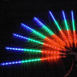 LMaxhome LED-Lichterkette Röhre Regenlichterkette Meteorschauer Weihnachtsd günstig online kaufen