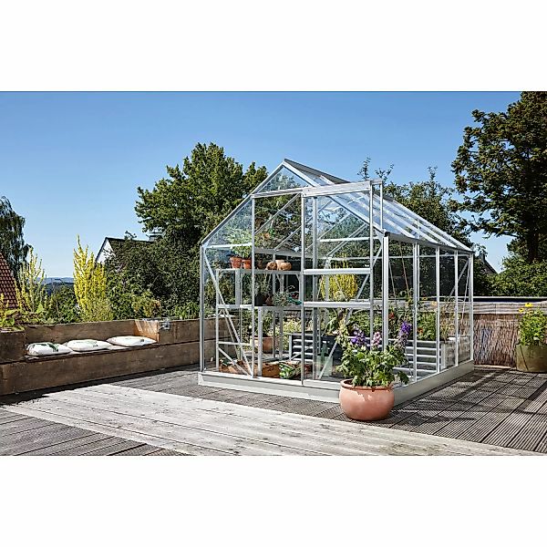 Vitavia Gewächshaus Planet 5000 Schwarz 5 m² inkl. Fundamentrahmen günstig online kaufen
