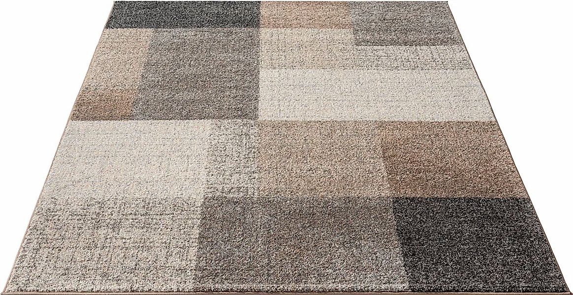 merinos Teppich "Thales 6101" rechteckig 10 mm Höhe Kurzflorteppich mit Kon günstig online kaufen