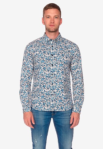 Le Temps Des Cerises Langarmhemd "ARIAS" mit stylischem Blumenmuster günstig online kaufen
