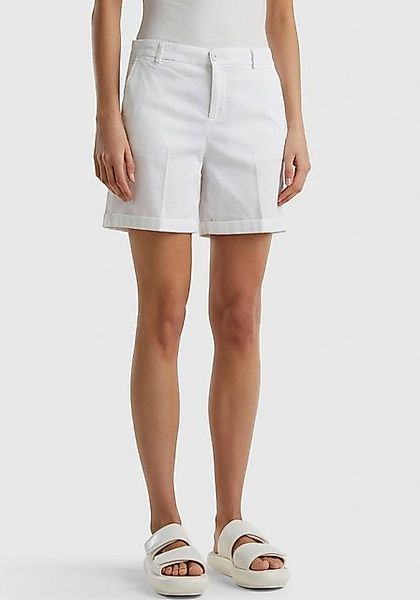 United Colors of Benetton Bermudas mit kleinem Umschlag am Saum günstig online kaufen