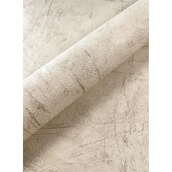 Newroom Vliestapete Manja Beige Unifarbe Modern FSC® günstig online kaufen