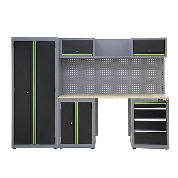 TRUTZHOLM Werkstattwand 13 Teile Modulares Werkstattschranksystem Aus Stahl günstig online kaufen