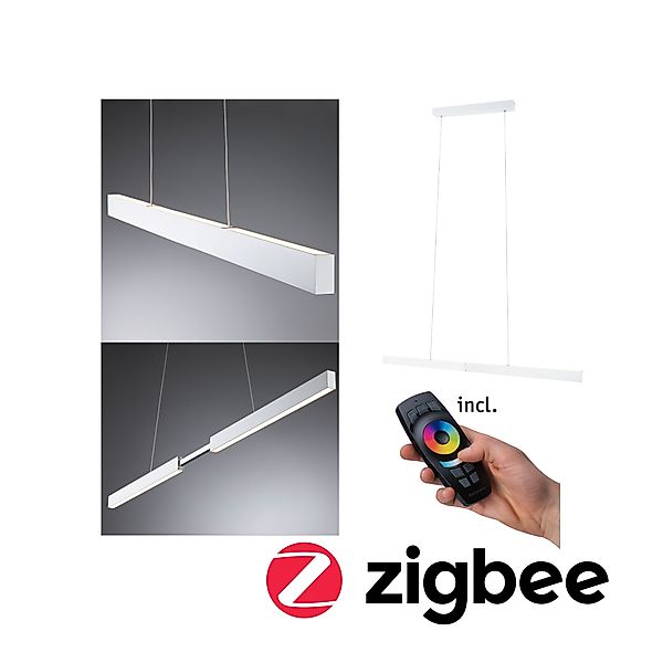 Paulmann "LED Pendelleuchte Smart Home Zigbee 3.0 Aptare 2700K dimmbar 2x24 günstig online kaufen