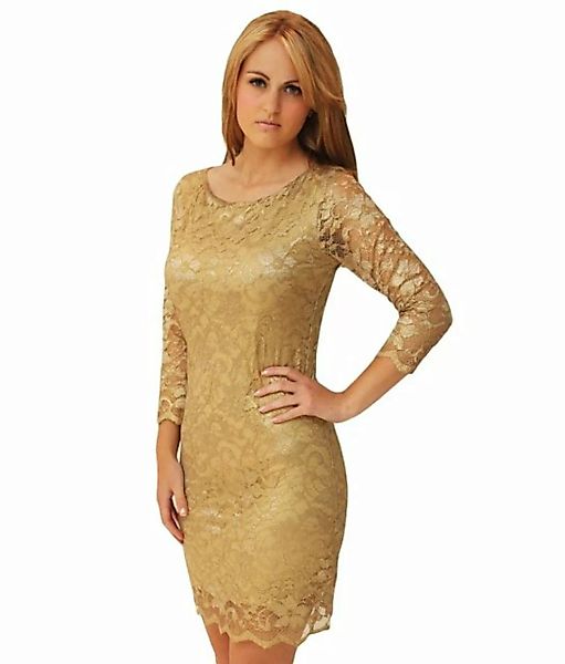Sarcia.eu Minikleid John Zack goldenes Mini-Kleid aus Spitze L günstig online kaufen