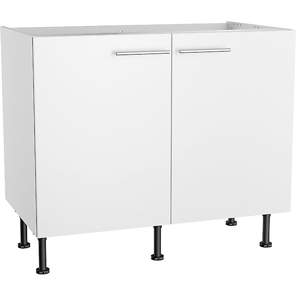 Optifit Küchen-Spülenunterschrank Bengt932 100 cm x 87 cm x 58,4 cm Weiß günstig online kaufen