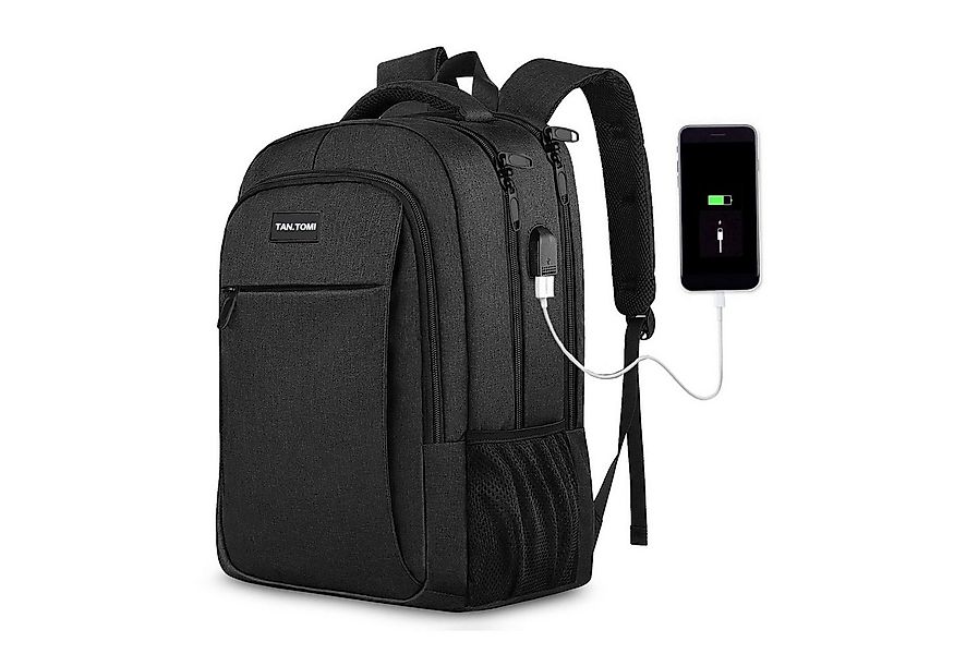 TAN.TOMI Rucksack Laptop-Rucksack Herren mit USB-Ladebuchse, Große Kapazitä günstig online kaufen