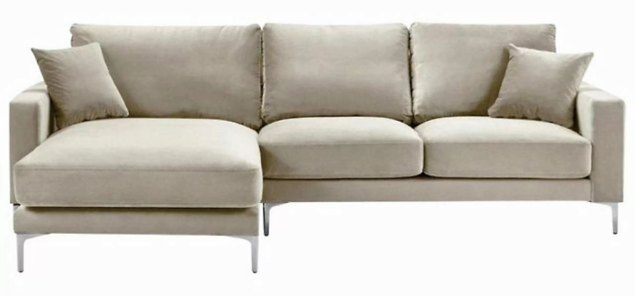 JVmoebel Ecksofa Luxus Beige Eckcouch modernes L-Form Sofa Polstermöbel Bra günstig online kaufen