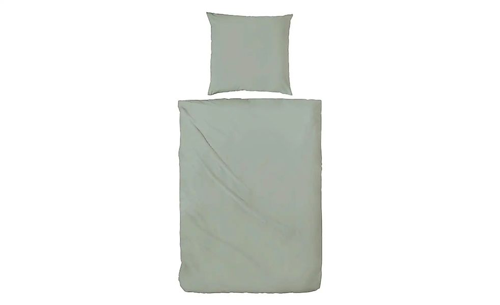 Stone-Washed Bettwäsche   ¦ grün ¦ Maße (cm): B: 155 H: 1 Bettwaren > Bettw günstig online kaufen