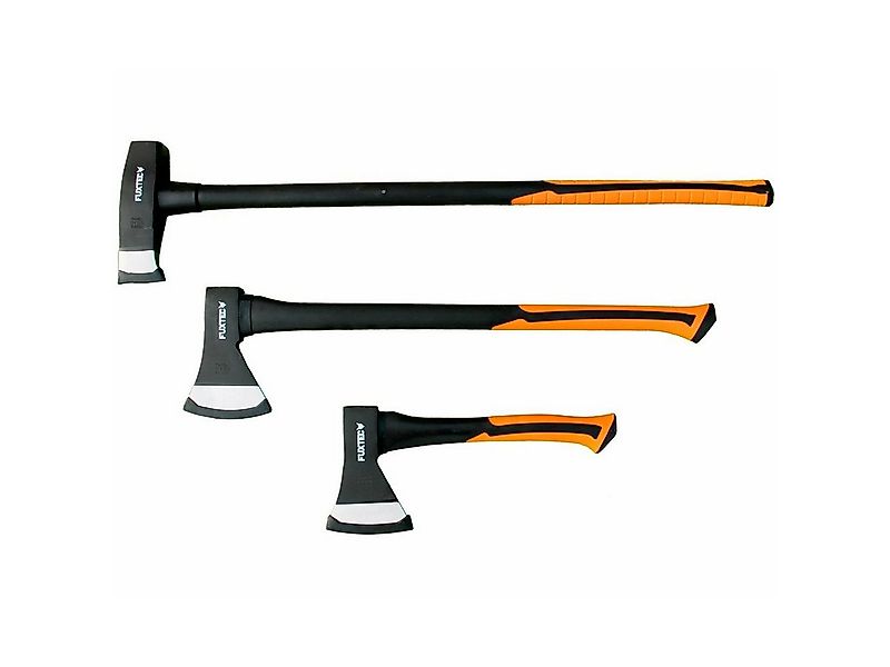 FUXTEC Axt FX-AX3, 8,0000 cm Länge, Axtkopf 600g/1000g/3000g Fiberglaskern günstig online kaufen