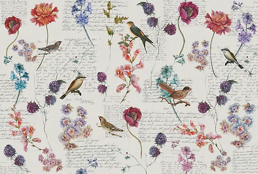 Architects Paper Fototapete »Atelier 47 Bird Poetry 1« floral glatt Vlies, günstig online kaufen