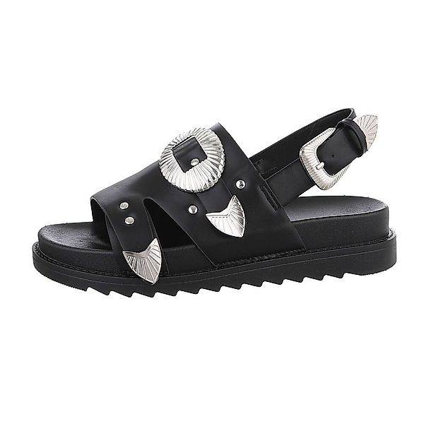 Ital-Design Damen Freizeit Riemchensandalette (85960163) Keilabsatz/Wedge günstig online kaufen