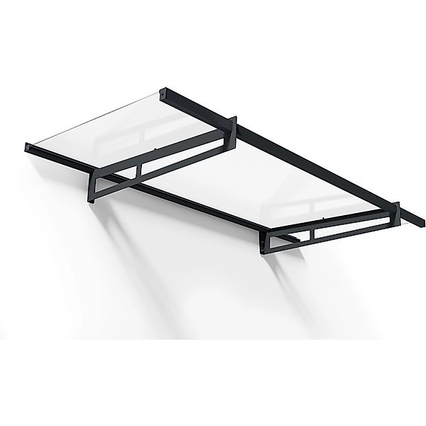 Canopia Vordach Bremen 2 x 90 cm Anthrazit klar günstig online kaufen