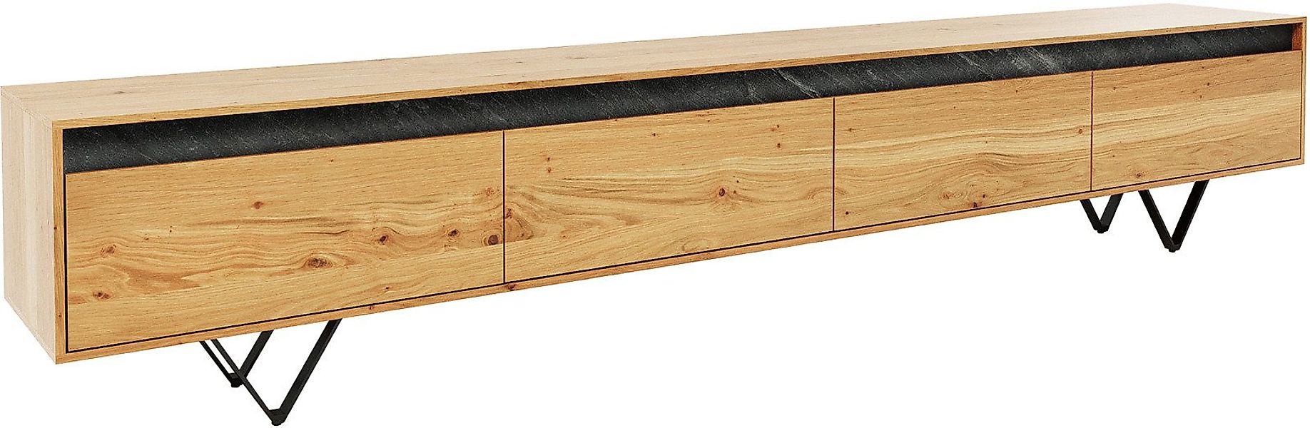 DELIFE Lowboard Stonegrace, Eiche Natur 240 günstig online kaufen