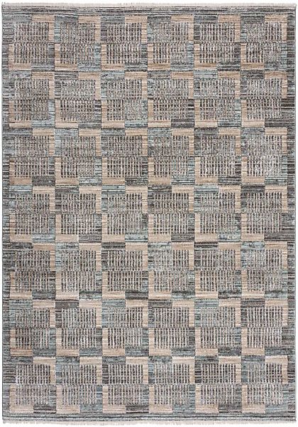 FLAIR RUGS Teppich »Evelyn Blocks Flor mit Glanzeffekt« rechteckig 8 mm Höh günstig online kaufen