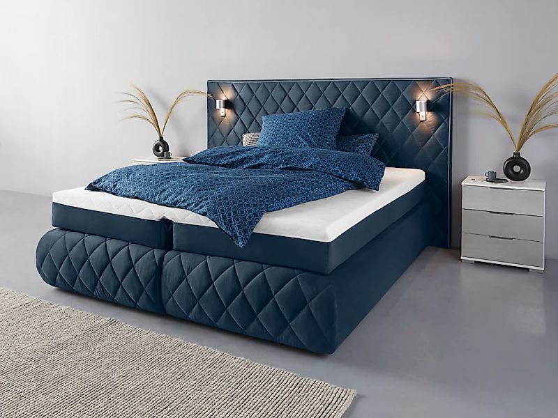 Places of Style Boxspringbett Alaric, wahlweise mit und ohne LED-Beleuchtun günstig online kaufen