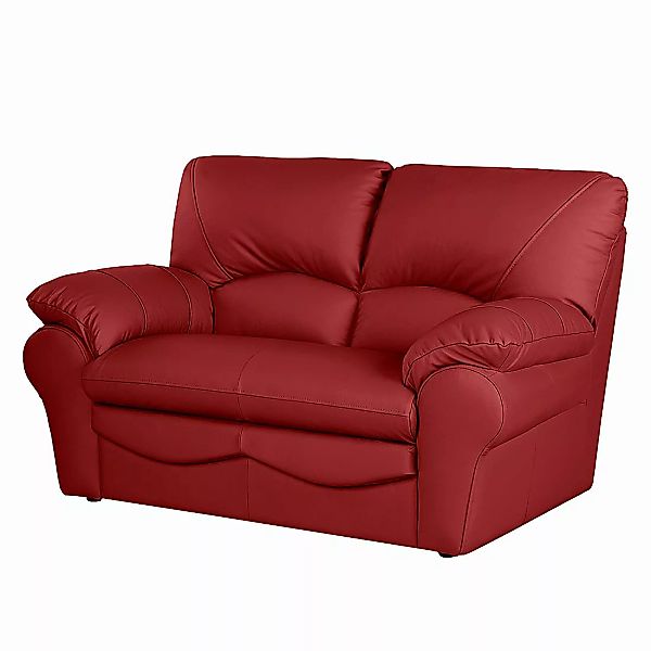 home24 Modoform Sofa Torsby 2-Sitzer Rot Echtleder 150x92x85 cm (BxHxT) Mod günstig online kaufen
