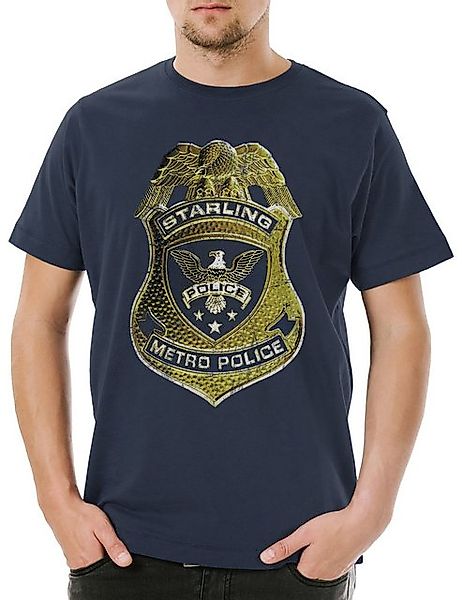 Urban Backwoods Print-Shirt Starling Police Herren T-Shirt Logo Symbol Sign günstig online kaufen