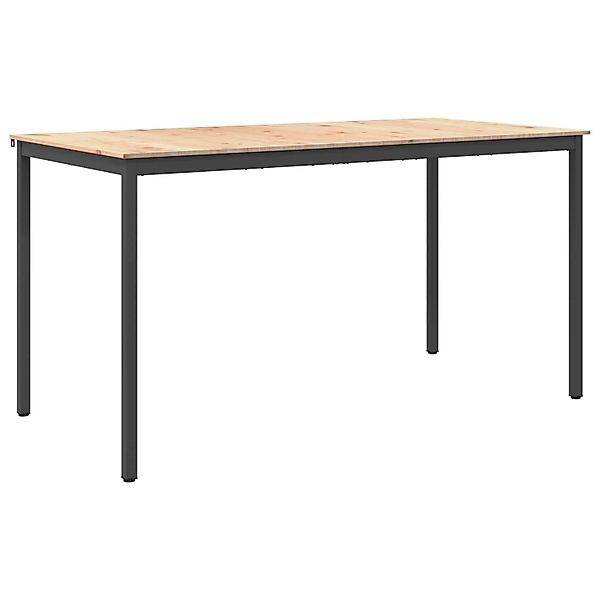 vidaXL Bartisch Natur 110 x 55 x 105 cm Massives Kiefernholz 3416327 günstig online kaufen