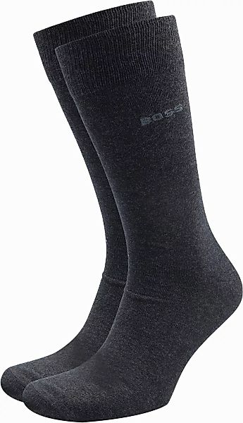 BOSS Socken 2-Pack Anthrazit - Größe 39-42 günstig online kaufen