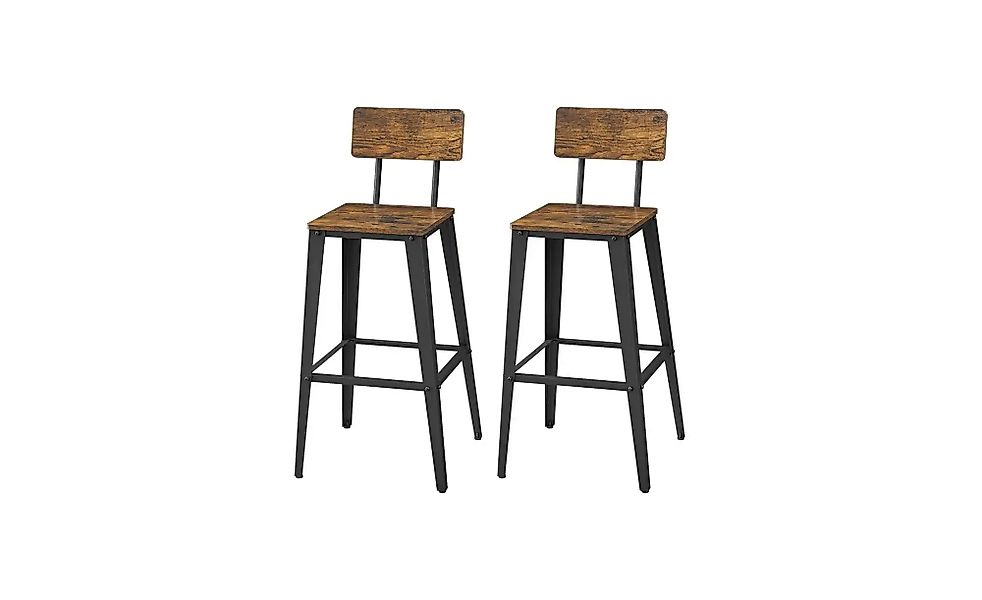 Barhocker 2er-Set   ¦ braun ¦ Maße (cm): B: 45,4 H: 102,2 Polstermöbel > Ho günstig online kaufen