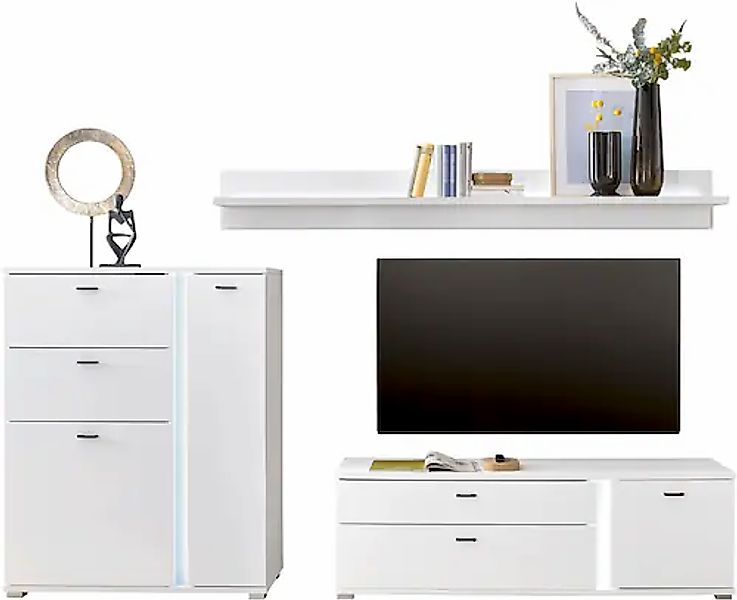 INOSIGN Wohnwand »LONG ISLAND« Set, 3 Stk. tlg. günstig online kaufen