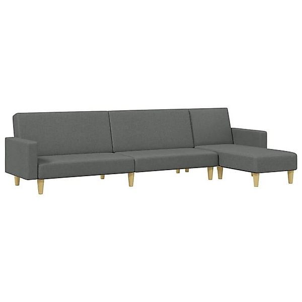 vidaXL Sofa 2-tlg. Sofagarnitur Dunkelgrau Stoff günstig online kaufen