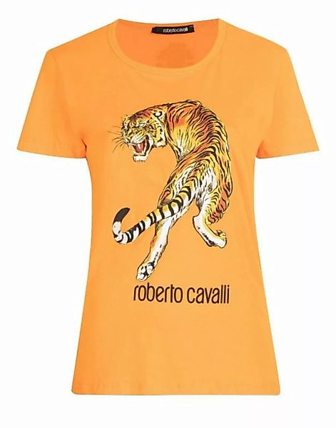 roberto cavalli T-Shirt ROBERTO CAVALLI RC TIGER PRINT LOGO COTTON T-SHIRT günstig online kaufen