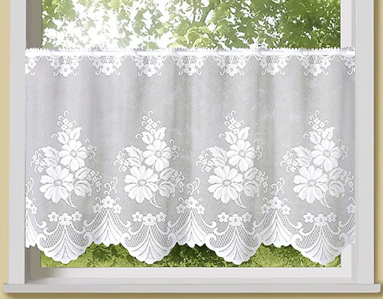 Weckbrodt Scheibengardine »Mara«, (1 St.), Bistro, Gardine, Store, floral günstig online kaufen
