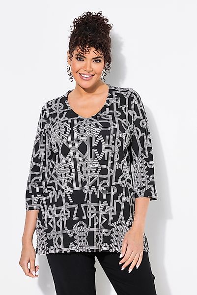 Ulla Popken T-Shirt T-Shirt grafischer Druck günstig online kaufen