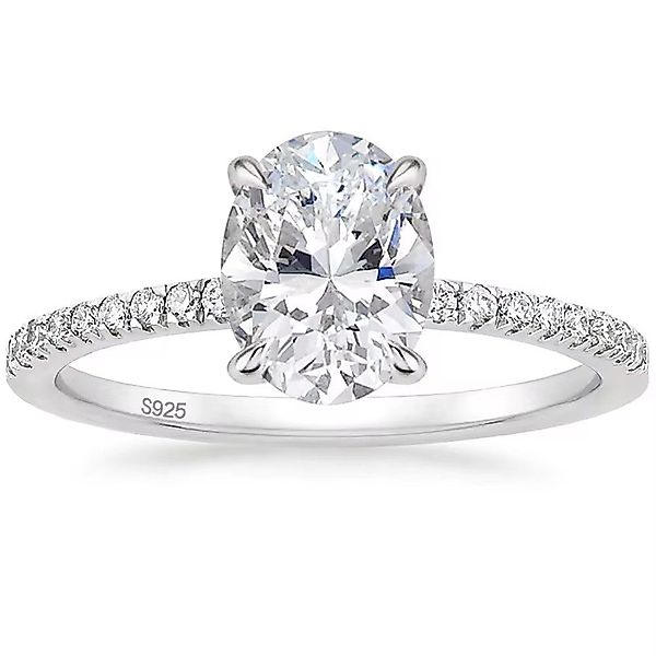 ROUGEMONT Verlobungsring Eleganter Damen Verlobungsring Ovalschliff günstig online kaufen