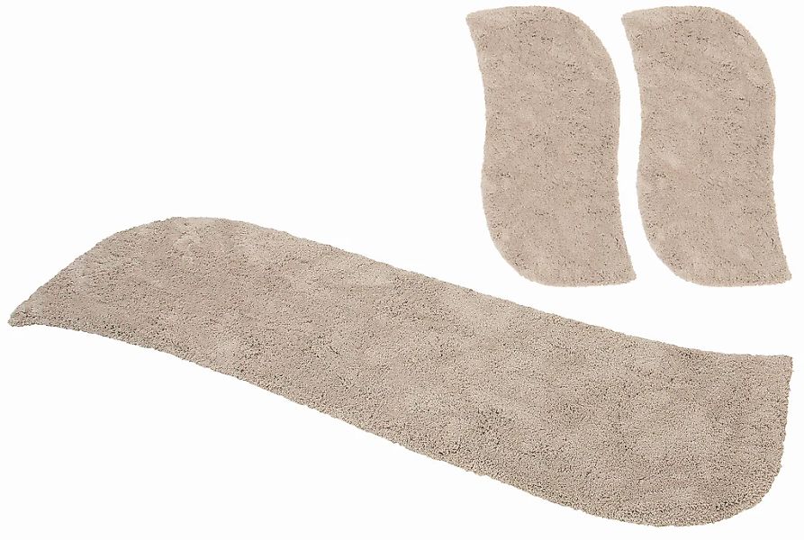 OTTO home Hochflor-Bettumrandung "Desner" Höhe 35 mm 3 tlg. Mikrofaser, wei günstig online kaufen