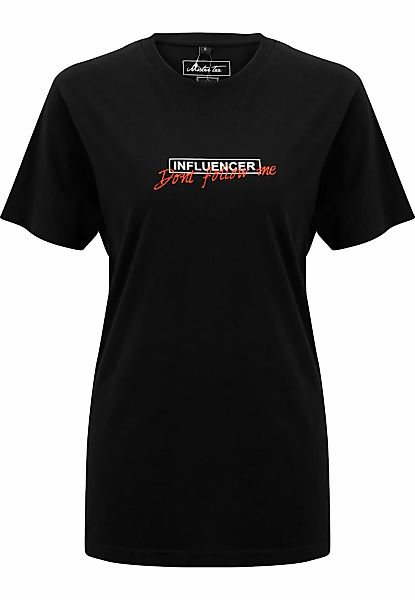 MisterTee Kurzarmshirt "MisterTee Damen Ladies Dont Follow Me Tee" 1 Stk. t günstig online kaufen