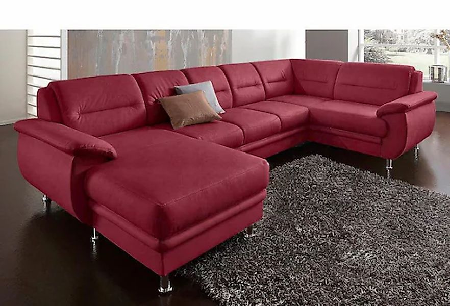 sit&more Wohnlandschaft »Mailand U-Form, B: 312 cm« optional Bettfunktion günstig online kaufen