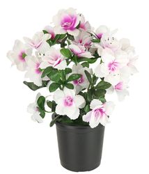 I.GE.A. Kunstblume "Kunstblume Azaleen im Topf" Blume Kunstpflanze Blumende günstig online kaufen