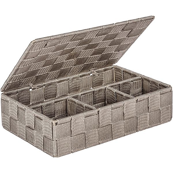WENKO Aufbewahrungskorb "Adria" mit Deckel günstig online kaufen