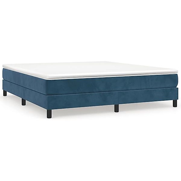 vidaXL Boxspringbett Dunkelblau 180x200 cm Samt1369861 günstig online kaufen