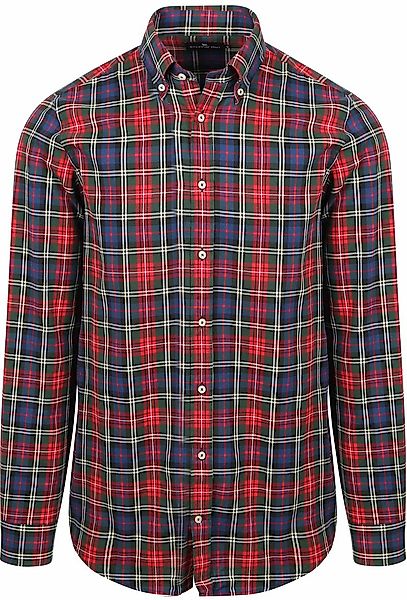Suitable Hemd Flanel Checks Rot - Größe S günstig online kaufen