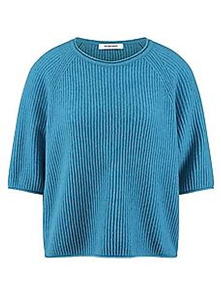 Rundhals-Pullover Kaschmir include blau günstig online kaufen