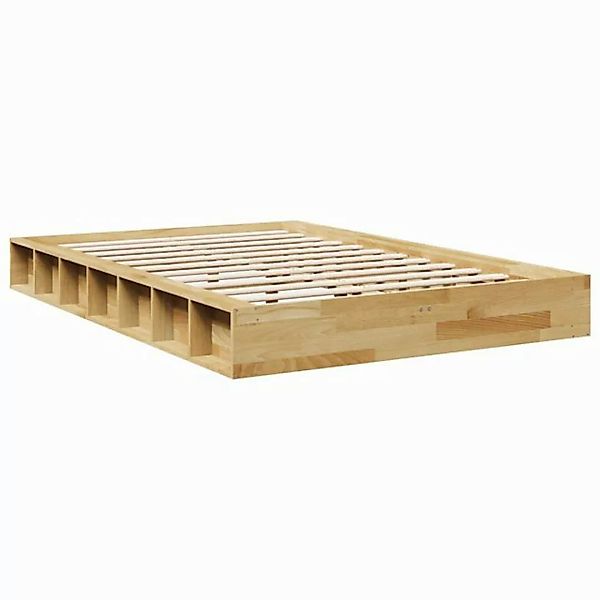 vidaXL Bett Massivholzbett ohne Matratze 120x190 cm Eichenholz günstig online kaufen