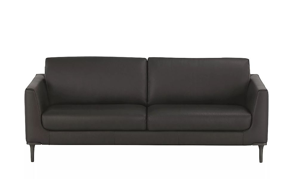 Ledersofa - braun - 211 cm - 85 cm - 92 cm - Polstermöbel > Sofas > 2-Sitze günstig online kaufen