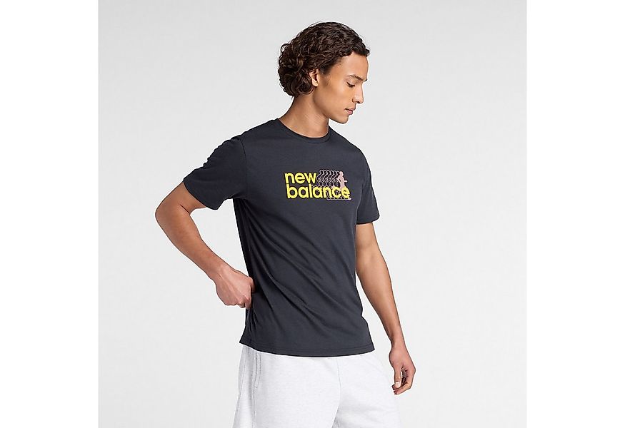New Balance Trainingsshirt Heathertech Graphic T-Shirt 2 BLACK günstig online kaufen