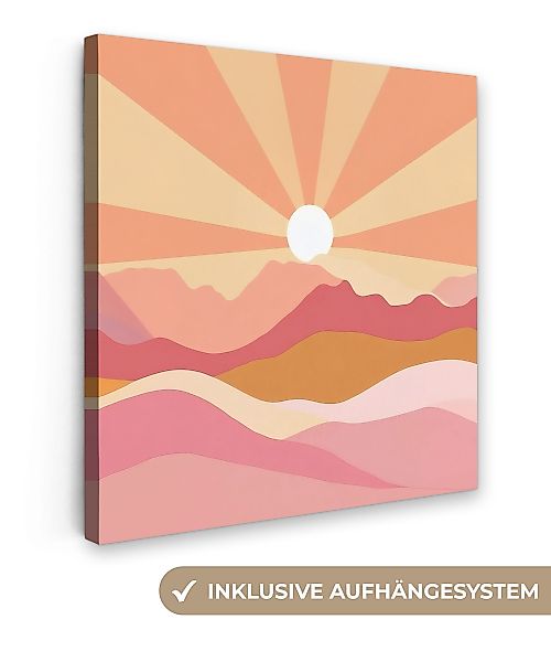 OneMillionCanvasses® Leinwandbild Berge - Abstrakt - günstig online kaufen